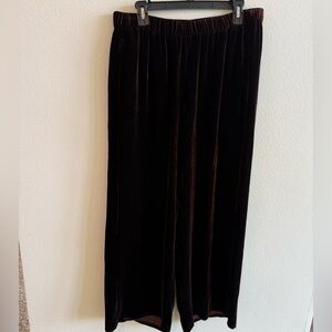 Eileen Fisher Rich Vrown Velvet Trousers